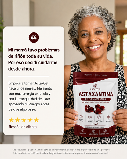 AstaxCel — Apoyo Celular para tus Riñones