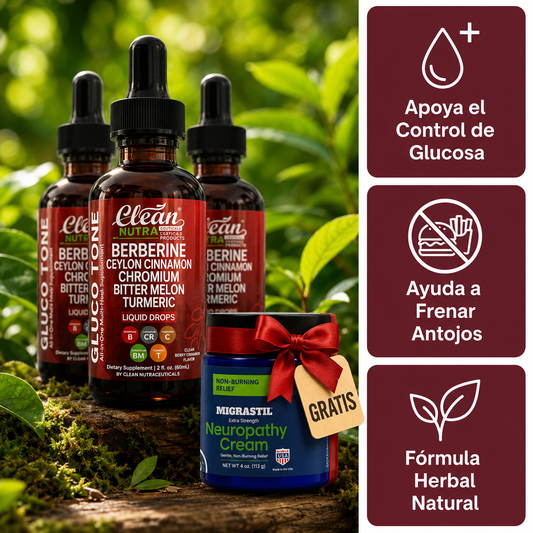 GlucoAlivio-Control de Azúcar y Alivio del Ardor